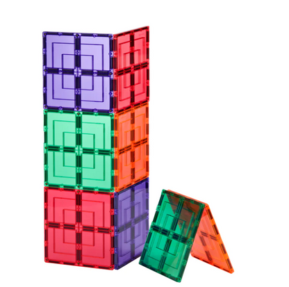 Learn & Grow Jeu magnétique Pack de grands carrés - Lot de 8