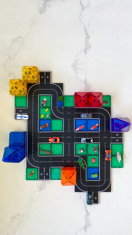 Learn & Grow Toys Toppers - La route - 40 pièces Magnétiques