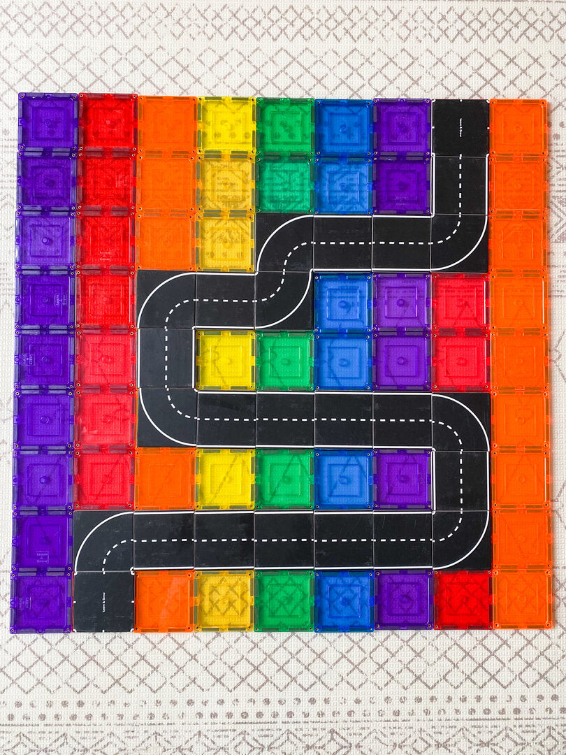 Learn & Grow Toys Toppers - La route - 40 pièces Magnétiques