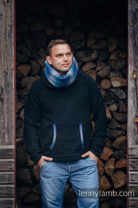 Sweatshirt Homme/Femme LennyLamb noir - Little Herringbone Illusion