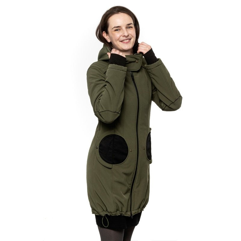 Liliputi Mamacoat manteau de portage et grossesse 4 en 1 Forest Green