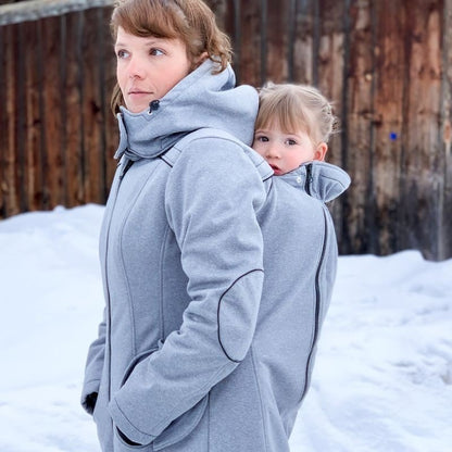 Liliputi Mamacoat manteau de portage et grossesse 4 en 1 Shark