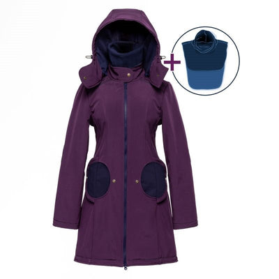 Liliputi Mamacoat manteau de portage et grossesse 4en1 Blue Plum