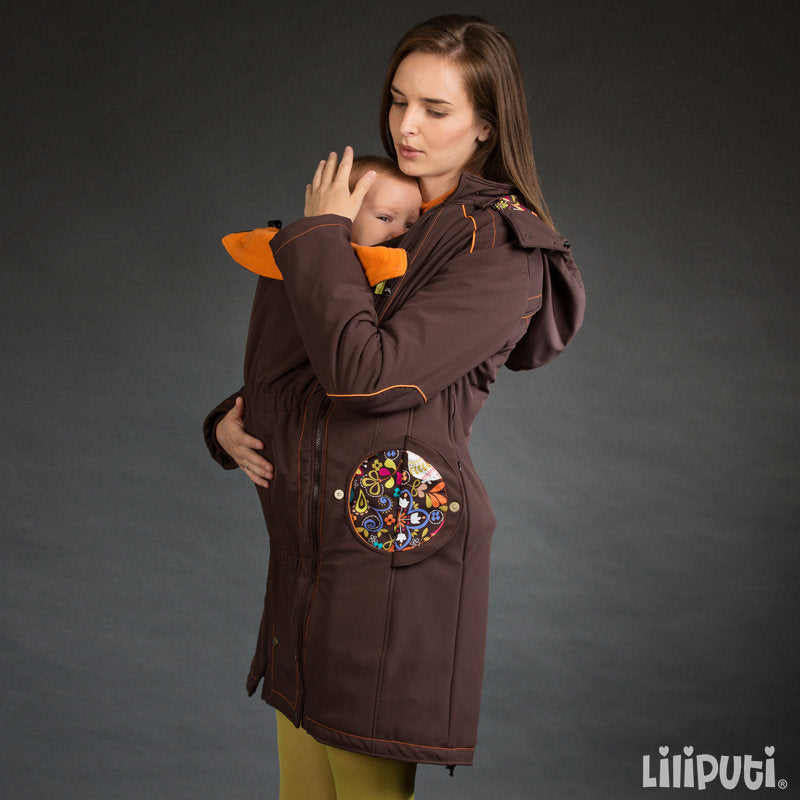 Liliputi Mamacoat manteau de portage et grossesse 4 en 1 Folk Tale