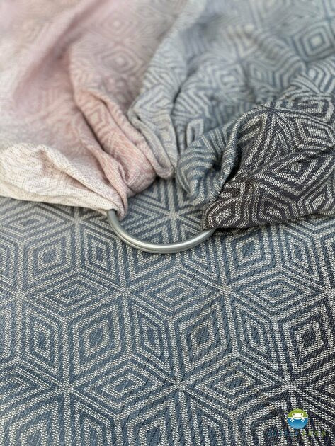 Little Frog RingSling Jacquard Foggy Cube