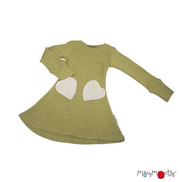 MANYMONTHS Robe poches Coeur en laine - Coloris 2022
