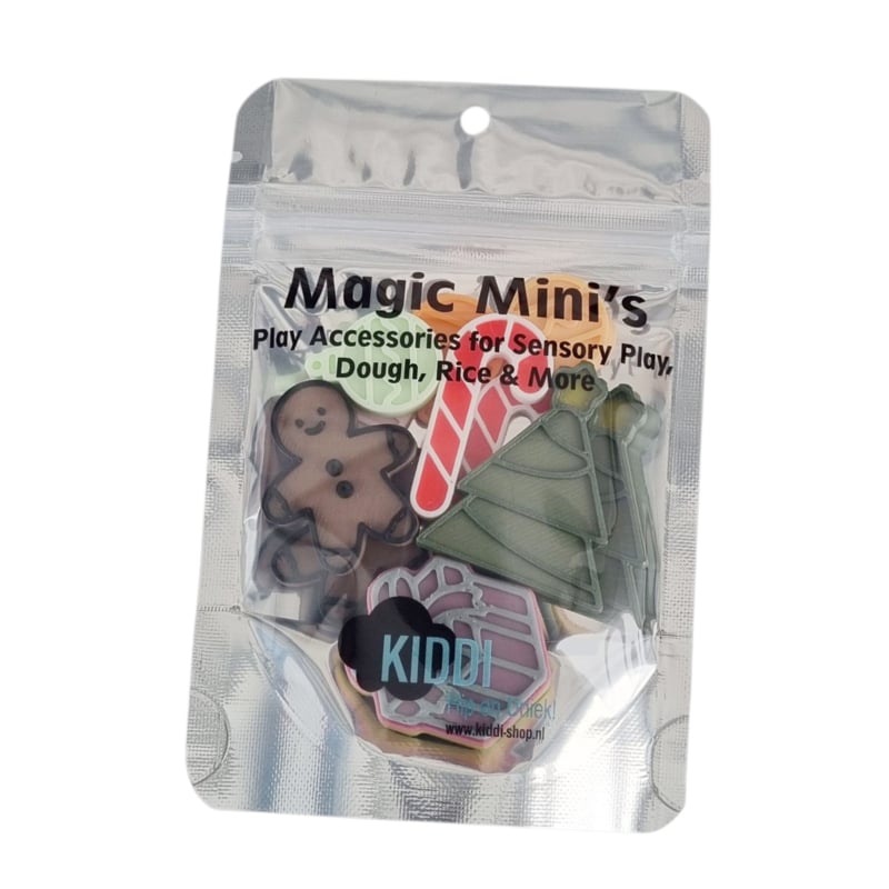 Kiddi Magic Mini's Loose parts jeu sensoriel Noël -Lot de 12