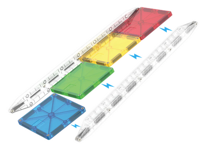 Magna Tiles Jeu magnétique Rail Racers - 33 pièces