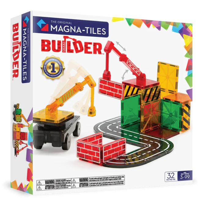 Magna Tiles Jeu magnétique - Construction Lot de 32 pièces