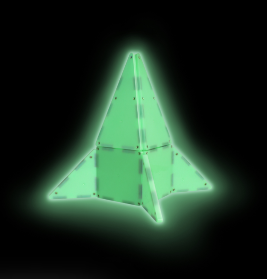 Magna-Tiles Jeu magnétique Glow in the dark
