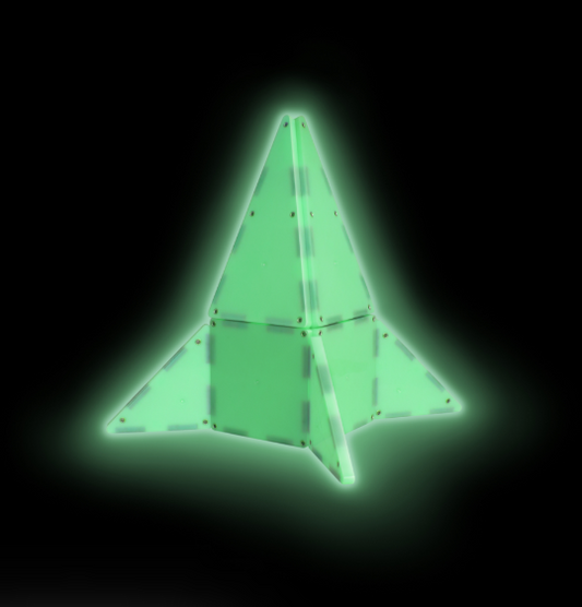 Magna-Tiles Jeu magnétique Glow in the dark