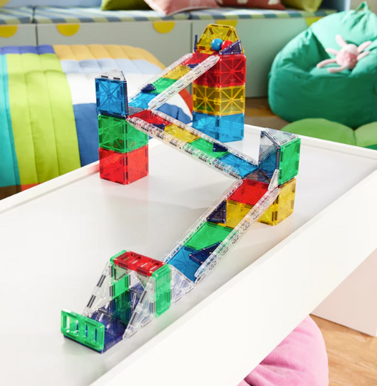 Magna Tiles Jeu magnétique Rail Racers - 90 pièces