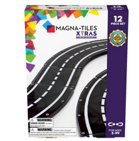 Magna Tiles Jeu magnétique Xtras Route - Lot de 12