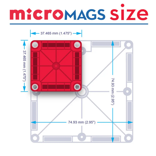Magna-Tiles Micromags Jeu magnétique Combi Set de 20 pièces