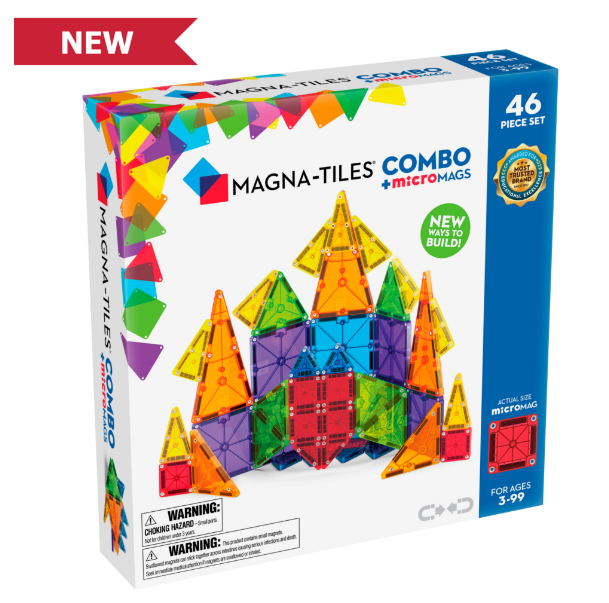 Magna-Tiles Micromags Jeu magnétique Combi Set de 46 pièces