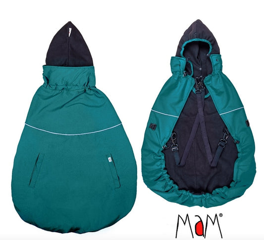 MaM Deluxe Flex Couverture de portage réversible Ocean Wave-Black