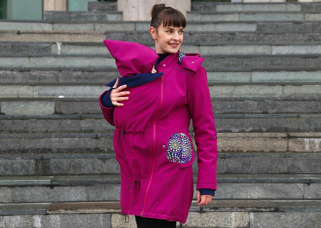 Liliputi Mamacoat manteau de portage et grossesse 4en1 Mandala Bloom