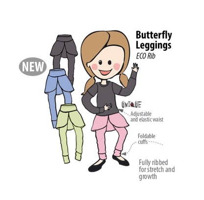 ManyMonths legging butterfly en coton bio - coloris 2022