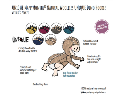 MANYMONTHS Pull à capuche DINO - coloris 2023