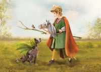 Carte Postale Mon dragon et moi