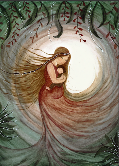 Carte postale Motherhood - Illustratrice Bijdehansje