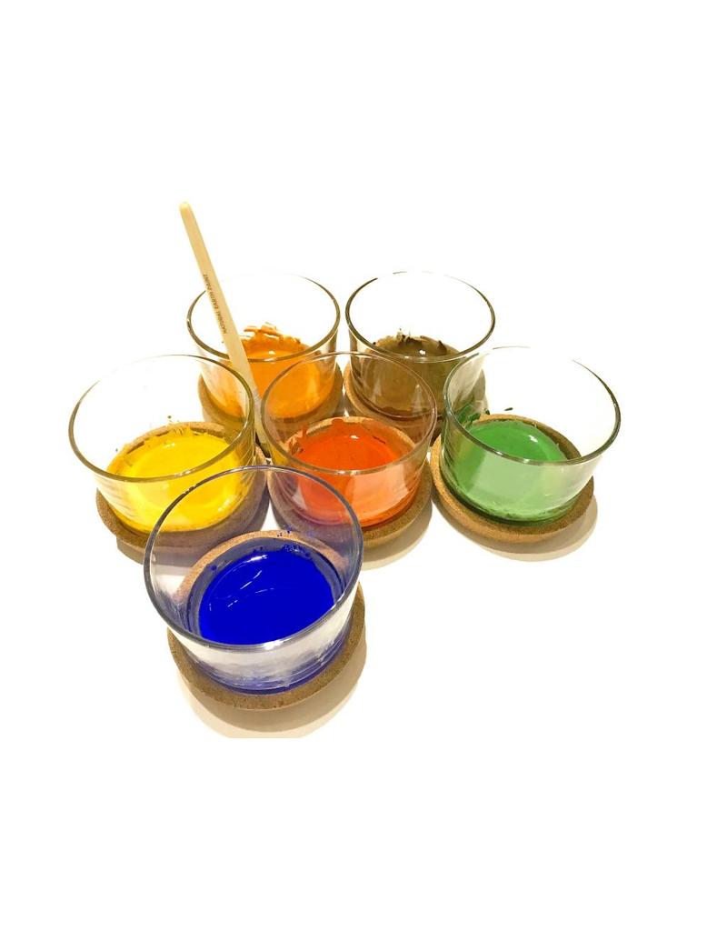 Natural Earth Paint Lot de peinture Découverte 6 couleurs + 1 pinceau
