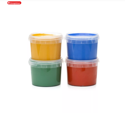 Neogrün Peinture à doigts Aki - Lot de 4 pots