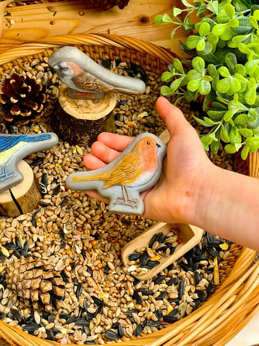 Oiseaux Pierres sensorielles Lot de 8 Yellow Door