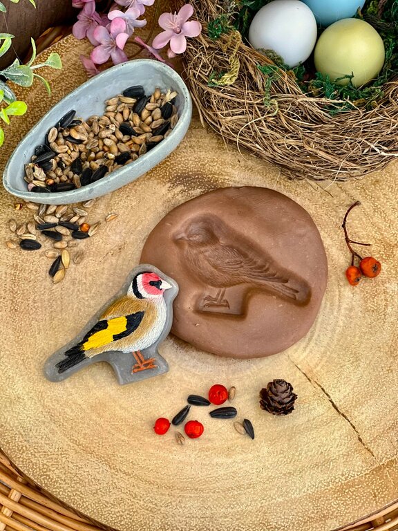 Oiseaux Pierres sensorielles Lot de 8 Yellow Door