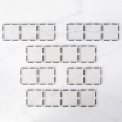 Connetix Tiles Jeu magnétique Rectangles Transparent Lot de 12