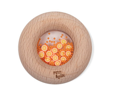 Petit Boum Hochet sensoriel Donut Oranges
