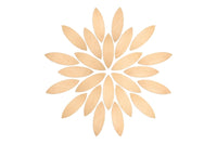 Pétales de fleurs en bois Grapat - 24 pièces