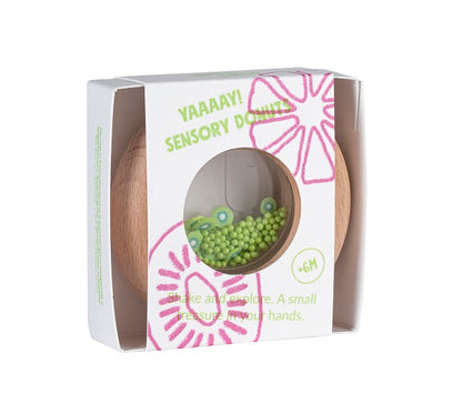 Petit Boum Hochet sensoriel Donut Kiwi