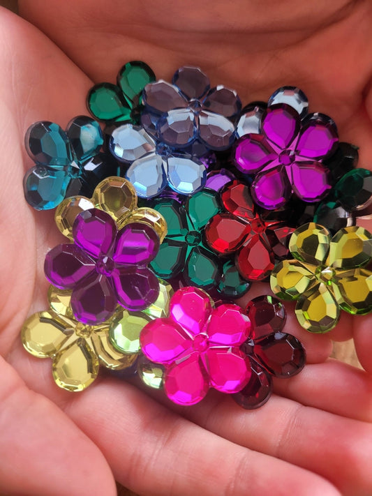 Bauspiel Pierres brillantes Fleurs 120 pièces