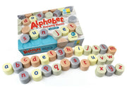 Pierres tampons alphabet minuscule Yellow Door - Lot de 26