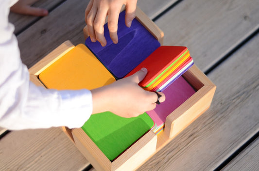 Planchettes de construction colorés Bauspiel - 40 pièces