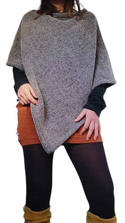 Alwero Poncho en laine Ana Buckle - Taille Unique - Divers coloris