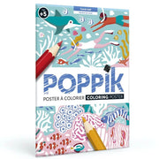 Poppik Poster à colorier Récif Coralien Dès 5 ans
