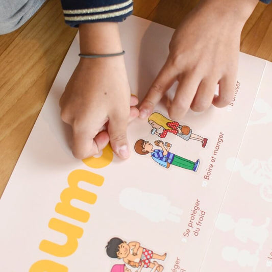 Poster géant + 49 stickers Le corps humain Poppik