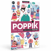 Poster géant + 43 stickers Nos émotions Poppik