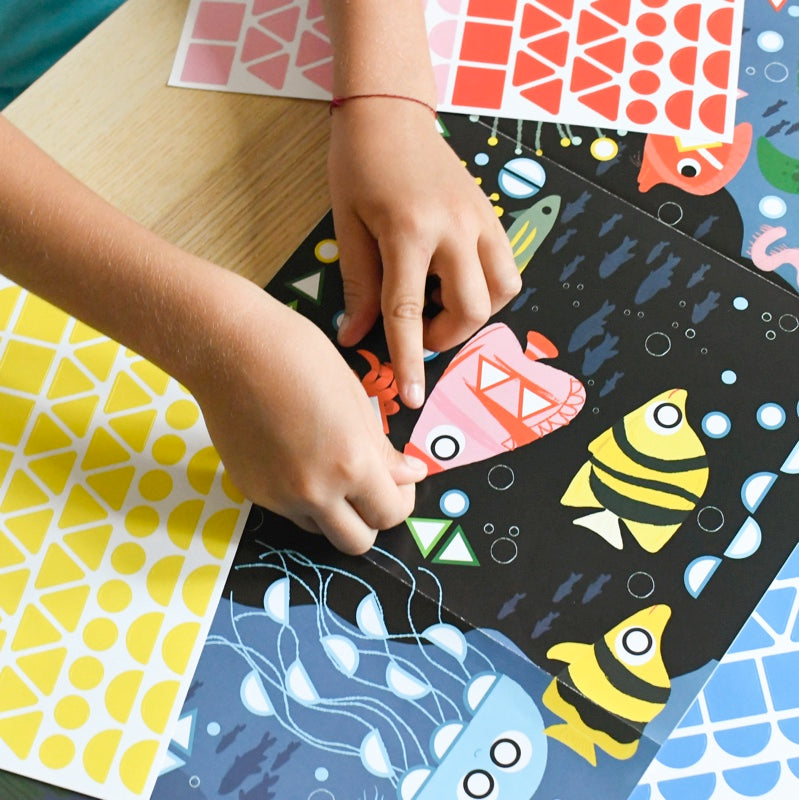 Poster panoramique + 750 stickers Aquarium Poppik