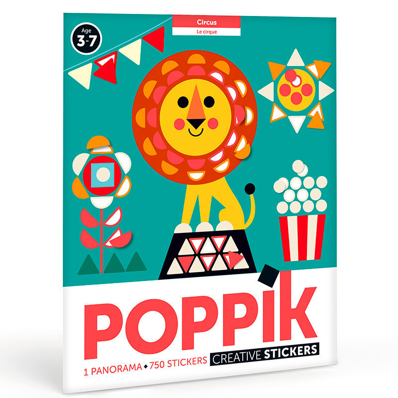 Poster panoramique + 750 stickers Cirque Poppik