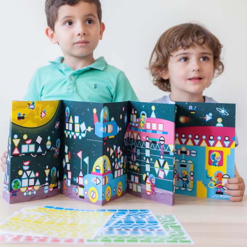 Poster panoramique + 520 stickers Cosmic Poppik