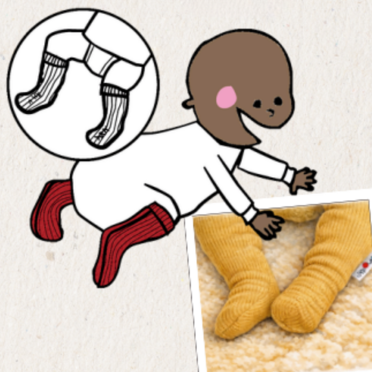 MANYMONTHS Chaussons Chaussettes bébé en laine - Coloris 2026