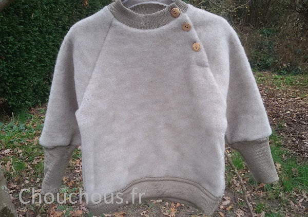 Cosilana pull en laine café au lait