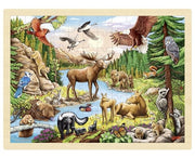 Puzzle Animaux Amérique du nord 96 pièces GOKI