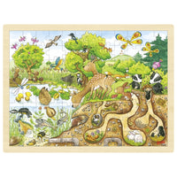 Puzzle bois découverte de la nature 96 pièces GOKI