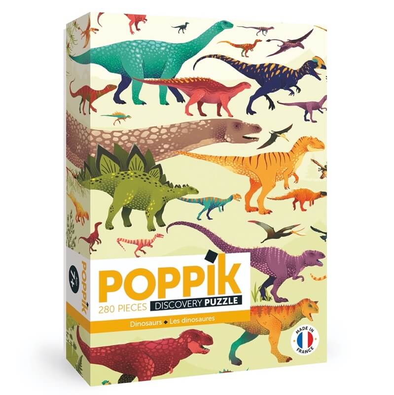Puzzle Dinosaures 280 pièces Poppik