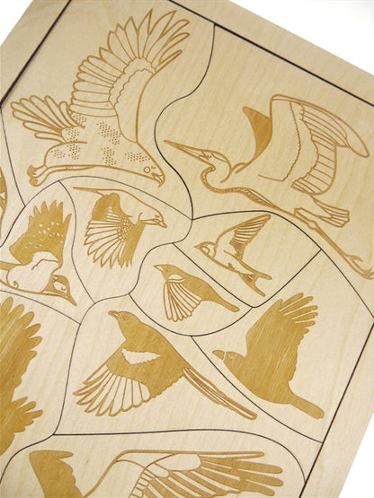 Puzzle en bois A la découverte des oiseaux Stuka Puka