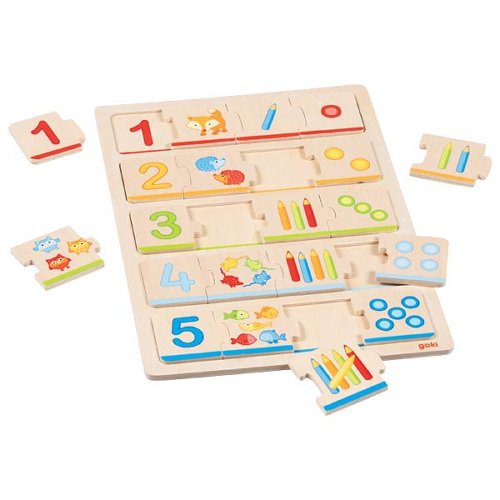 Puzzle en bois Apprendre à compter Goki